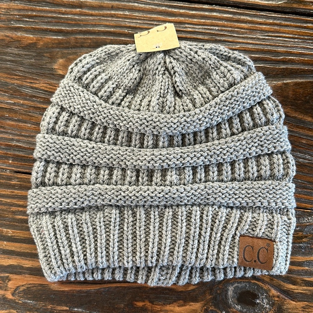 Grey C.C. Beanie